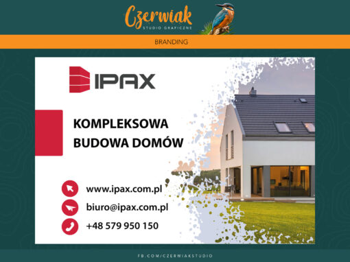 IPAX strona internetowa dla firmy zajmującej się kompleksową budową domów
